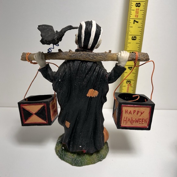 4/$25 Sale! Lot Of 3 Halloween Figures Vampire Spooky Tree Mummy - Picture 9 of 10